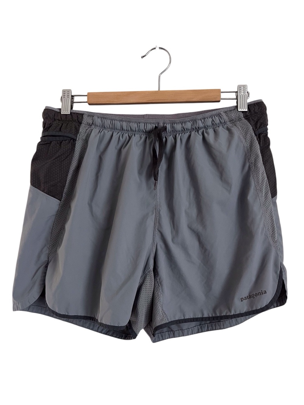 Patagonia Men’s Strider Pro Shorts Grey 5 Inches Hiking Athletic Running Large